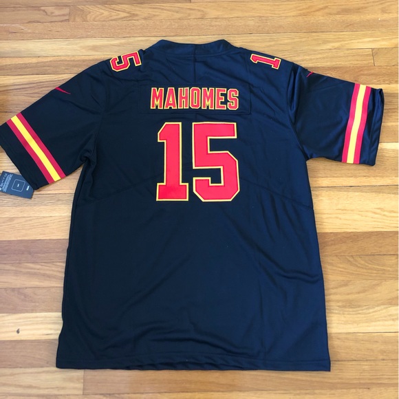 Patrick Mahomes Black/Red KC Chiefs Jersey - Picture 2 of 2